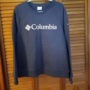 Columbia Sweatshirts Blue With Pink Lettering Sz XL